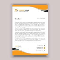 Corporate Business Briefkopf Template-Design. vektor