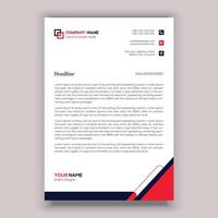 Corporate Business Briefkopf Template-Design. vektor