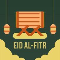 platt eid al-fitr illustration bakgrund vektor