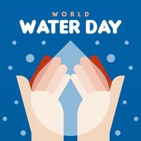 värld vatten dag bakgrund illustration vektor