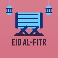 eben eid al-fitr Illustration Hintergrund vektor