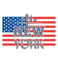 Neu York Stadt Zeichen Vektor T-Shirt Grafik