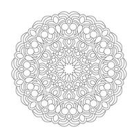 graciös gester mandalas färg bok sida design vektor fil