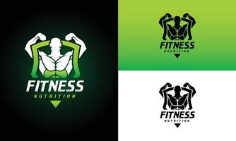 Fitness Fitnessstudio und Gesundheit Logo Design. trainieren Vektor Illustration
