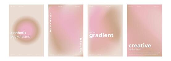 y2k estetisk abstrakt naken lutning bakgrund med beige, rosa, pastell, mjuk suddig mönster. affisch för social media berättelser, album täcker, banderoller, mallar för digital marknadsföring vektor