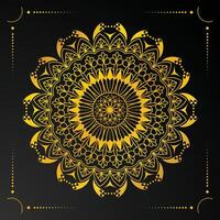 Luxus-Mandala-Hintergrund mit goldenem Muster vektor