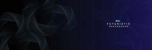 abstrakt Blau, Grün Gradient fließend Punkt winken Partikel geometrisch Technologie Hintergrund. Digital futuristisch lila, Rosa Gradient gepunktet Welle. Konzept zum Wissenschaft, Musik- Abdeckung, Webseite, Header vektor