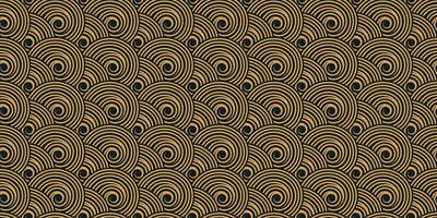 cirkel Vinka sömlös mönster design. abstrakt geometrisk årgång upprepa bakgrund stil för förpackning Produkter. vektor illustration