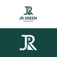 jr letter logotyp vektor