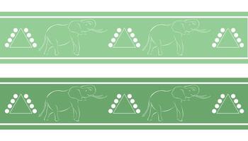 afrikanisch Elefant Muster Design. nahtlos Muster zum Hintergrund, drucken, Textil, Stoff. vektor