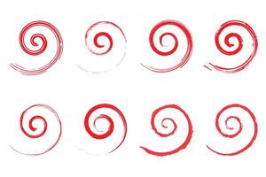 spiral ikon årgång retro stil grunge textur bedrövad symbol måla borsta vektor. vektor