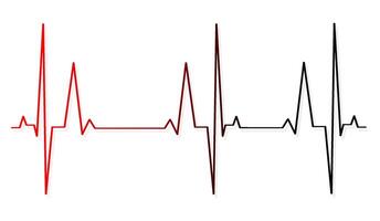 EKG Herz schlagen Linie Symbol Symbol, Herz schlagen Impuls Krankenhaus Logo unterzeichnen. Vektor. vektor