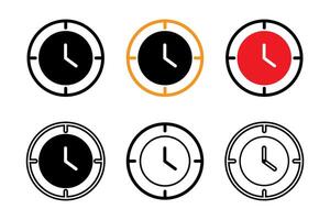 Zeit Symbol, Uhr Symbole, Vektor Elemente.