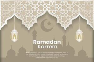 bakgrund ramadan kareem islamic med element vektor