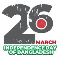 26 März Unabhängigkeit Tag von Bangladesch Logo Design Vorlage vektor
