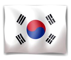 Flagge von Südkorea vektor