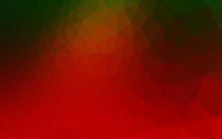 ljusgrön, röd vektor abstrakt polygonal layout.
