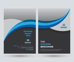 Die moderne Broschürenkatalog-Cover-Designvorlage kann für jeden Zweck der Geschäftsförderung verwendet werden vektor