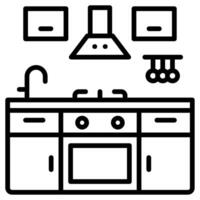 Küche Dekor Symbol Vektor Illustration
