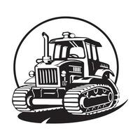 bulldozer design vektor, illustration av en bulldozer vektor