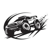 Rennen Auto Symbol Logo, Silhouette Vektor Bild auf Vektor Lager