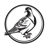 Taube Vogel Bild Vektor, Logo, Illustration Design vektor