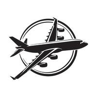 Flugzeug Logo Symbol Vektor Illustration isoliert auf Weiß Hintergrund