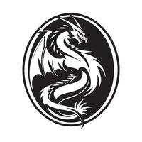 Drachen Logo Lager Vektor Illustration