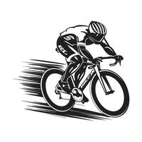 cykel lopp logotyp stock vektor. illustration av racer, vektor