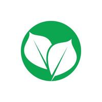 Grün Blatt Logo Vektor Element Symbol Vorlage