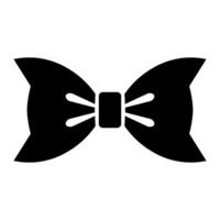schwarz Vektor Bogen Symbol isoliert auf Weiß Hintergrund