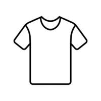 schwarz Vektor T-Shirt Symbol isoliert auf Weiß Hintergrund