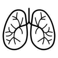 schwarz Vektor Lunge Symbol isoliert auf Weiß Hintergrund
