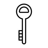 schwarz Vektor Schlüssel Symbol isoliert auf Weiß Hintergrund