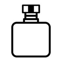 schwarz Vektor Parfüm Symbol isoliert auf Weiß Hintergrund