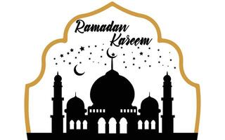 Ramadan Sozial Medien Post Banner islamisch Vorlage Hintergrund mit animiert Moschee Vektor Grafik Design und Zitate