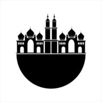 Silhouetten Moschee Illustration Vektor Element