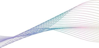 Welle Linie bunt abstrakt Vektor Element