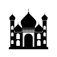 Moschee Silhouette Gebäude islamisch Religion Vektor Symbol Element