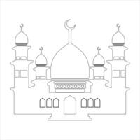 Gliederung Moschee Illustration Vektor Element