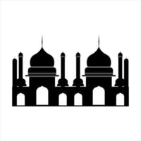 Silhouetten Moschee Illustration Vektor Element