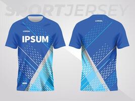 Blau abstrakt Hintergrund und Muster zum Sport Jersey Vorlage vektor