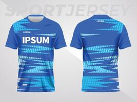 Blau abstrakt Hintergrund und Muster zum Sport Jersey Vorlage vektor