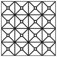 geometrisch Vektor nahtlos Muster auf Weiß Hintergrund