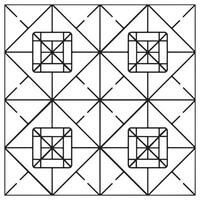 geometrisch Vektor nahtlos Muster auf Weiß Hintergrund