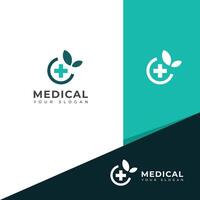 kreativ modern medicinsk logotyp design. vektor