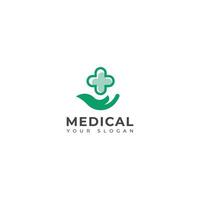 kreativ modern medicinsk logotyp design. vektor