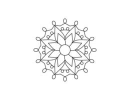 mandala. dekorativ element, blomma, prydnad. vektor illustration.