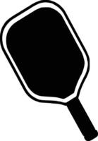 Vektor Pickleball Paddel Silhouette, Pickleball Verein und Symbole Vektor Illustration, Pickleball Paddel eben Vektor Symbol, hoch Qualität Vektor