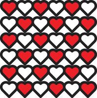 Herz Muster Design Vektor, Liebe Herzen einfach Muster Hintergrund vektor